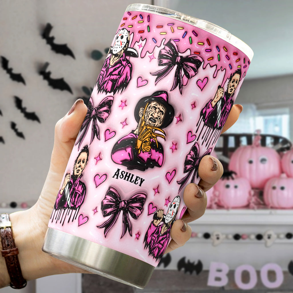 Personalized Horror Movie Tumbler Custom Name Gift for Fans