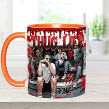 Load image into Gallery viewer, Personalized Thug Life Accent Mug Custom Name Gift for Halloween
