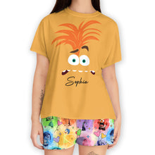 Load image into Gallery viewer, Personalized Inside Out All Over Shirt &amp; Shorts Set for Kids
