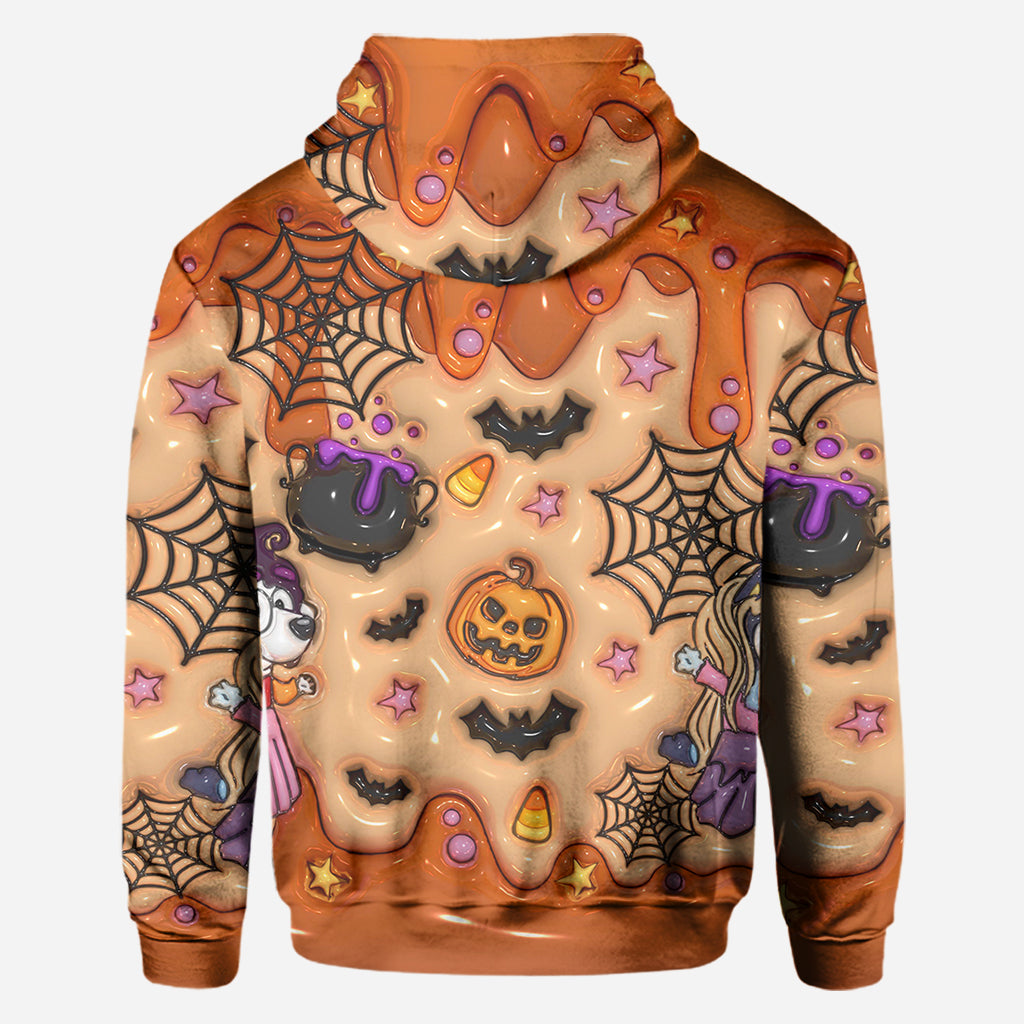 Personalized Halloween All Over Shirt Custom Name for Kids