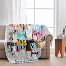 Load image into Gallery viewer, Personalized Photo Couple Blanket Unique Gift for Anniversary
