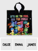 Load image into Gallery viewer, Personalized Kid Hooded Towel Poncho with Name | Unique Gift
