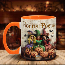 Load image into Gallery viewer, Personalized Hocus Pocus Witches Accent Mug Custom Name Gift
