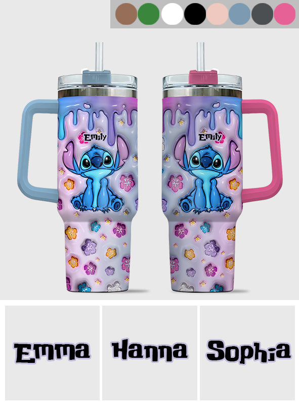 Personalized Ohana Tumbler with Handle Custom Name Gift Idea