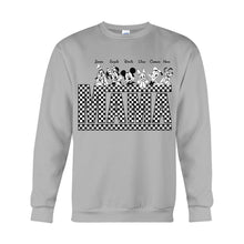Load image into Gallery viewer, Personalized Vintage Checkered Mouse T-Shirt &amp; Hoodie for Mom and Dad
