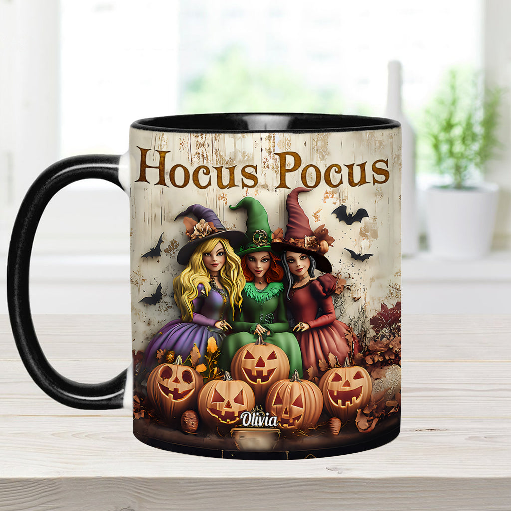 Personalized Hocus Pocus Witches Accent Mug Custom Name Gift