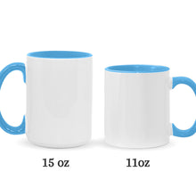 Load image into Gallery viewer, Personalized Ohana Accent Mug Custom Name Tropical Gift
