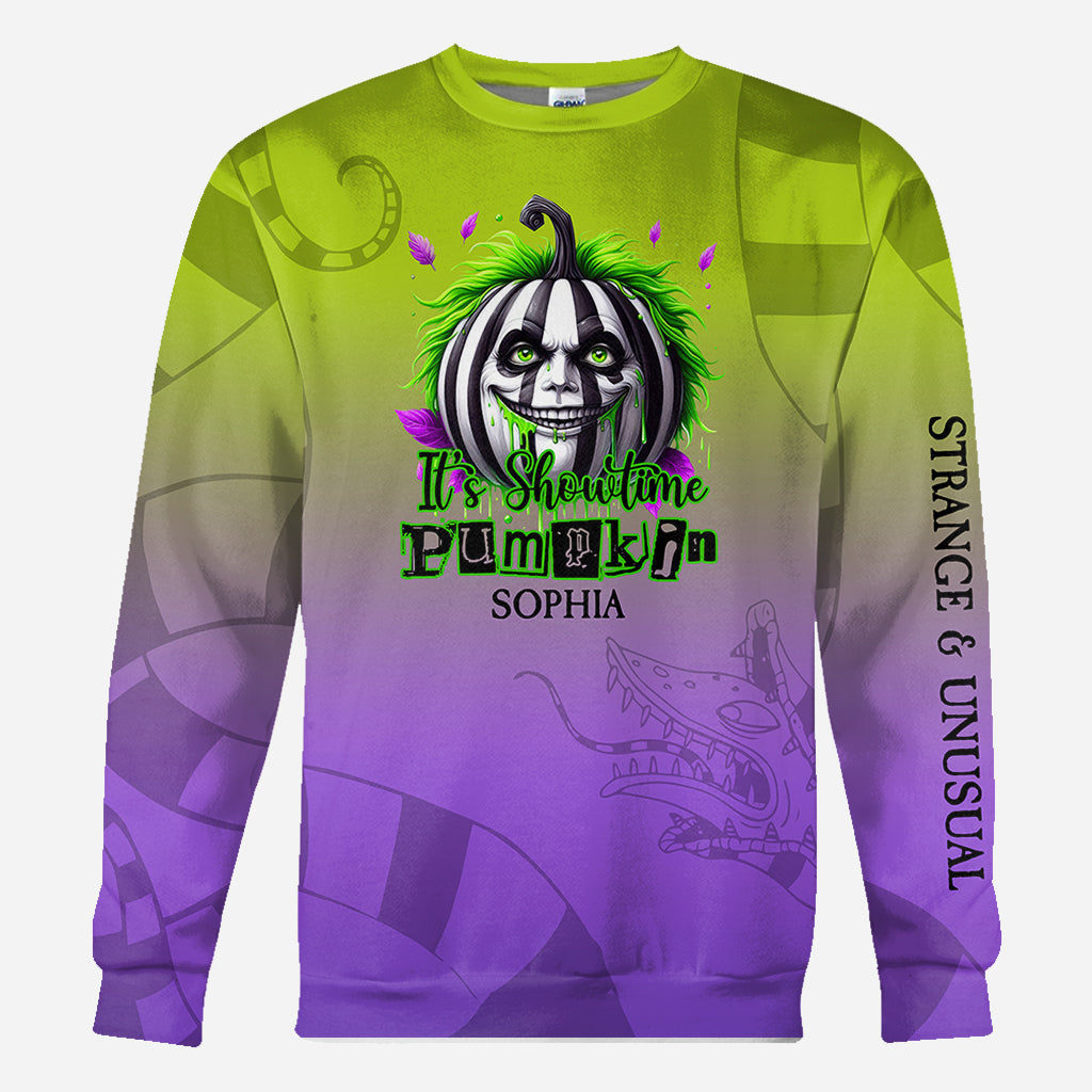 Personalized Halloween Pumpkin All Over Shirt Custom Name Gift