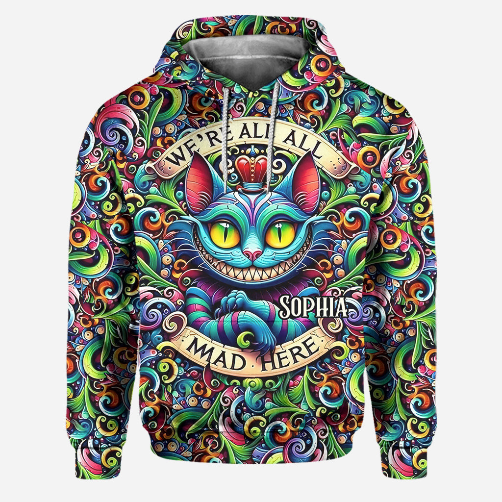Personalized Cat Design Hoodie & Leggings Set for Women