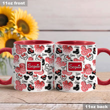 Load image into Gallery viewer, Personalized Mouse Accent Mug Custom Name Gift for Her
