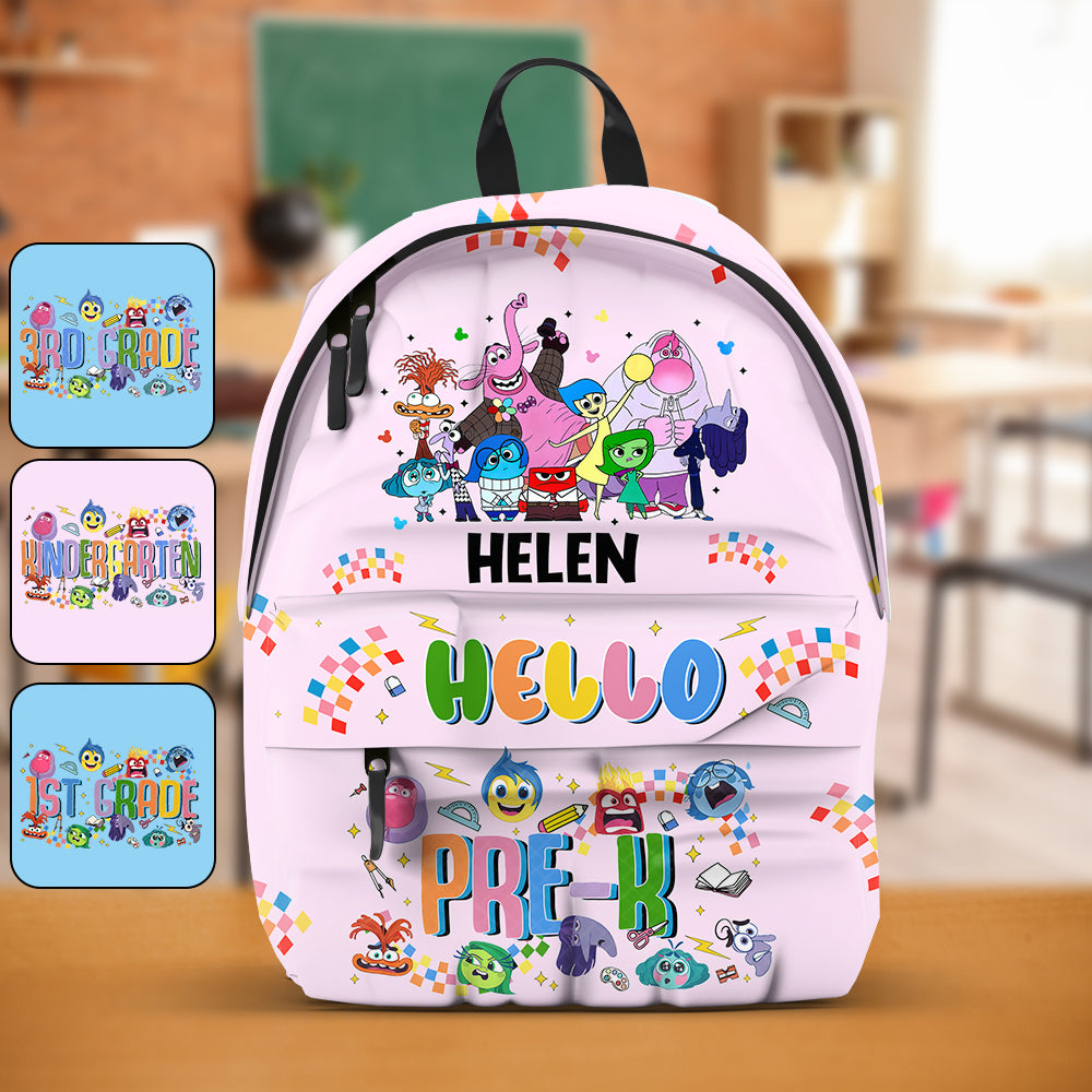 Personalized Kids Backpack with Characters Custom Name for School