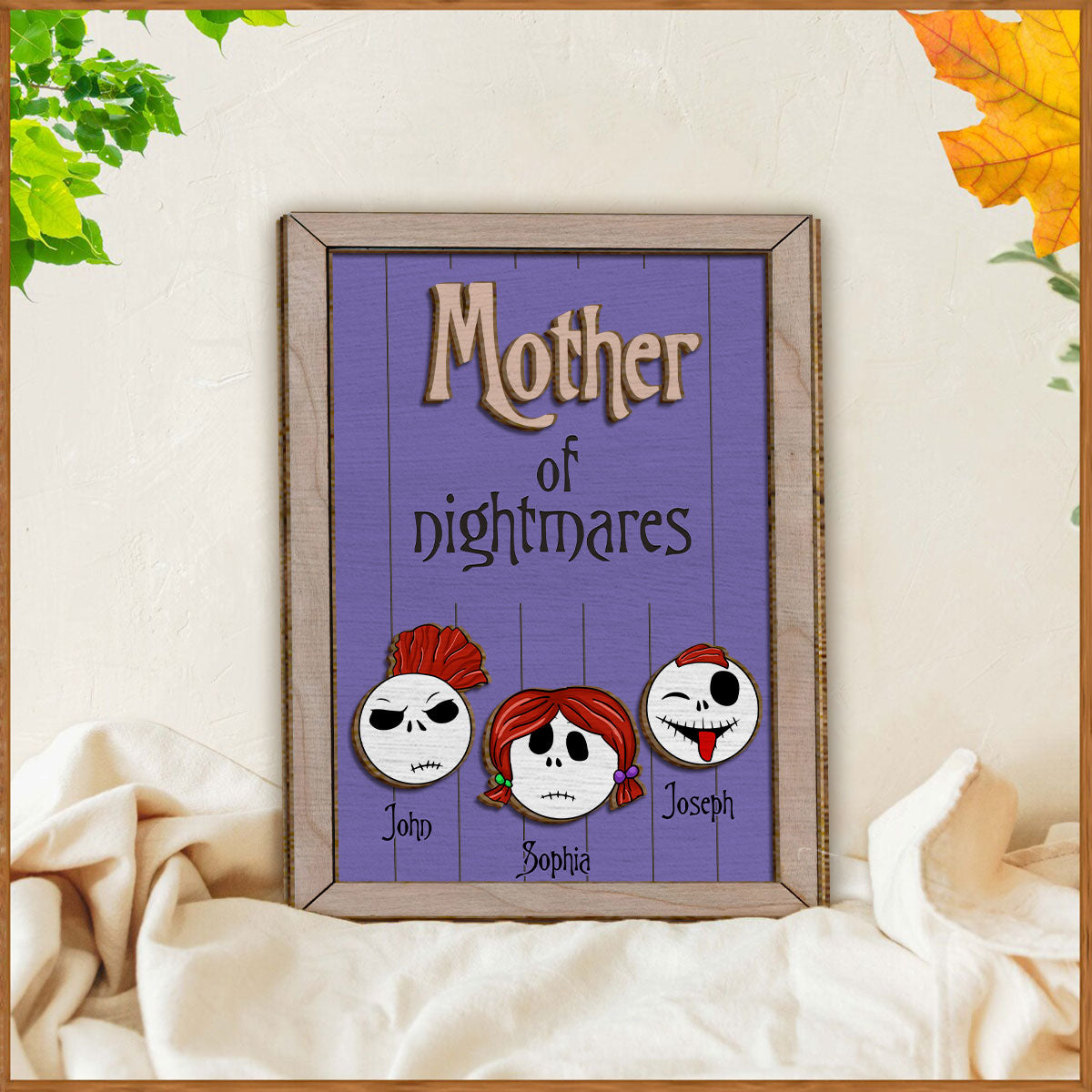 Personalized 2 Layered Wood Sign for Family Gift Decor