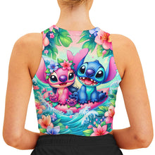 Load image into Gallery viewer, Personalized Ohana Crop Tank Top Custom Name for Women
