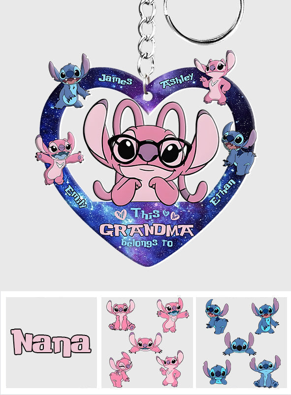 Customizable Ohana Keychain for Grandma - Family Gift