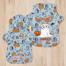 Load image into Gallery viewer, Personalized Halloween Dog Hoodie Cute Booey Design for Pets
