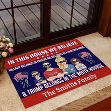 Load image into Gallery viewer, Custom Family Doormat with Personalized Text for Front Entry
