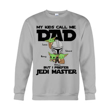 Load image into Gallery viewer, Personalized Jedi Master T-shirt &amp; Hoodie Gift for Dad
