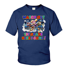 Load image into Gallery viewer, Personalized Kids T-Shirt with Watch Out Design for Back to School
