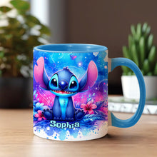 Load image into Gallery viewer, Personalized Ohana Accent Mug Custom Name Gift for Family
