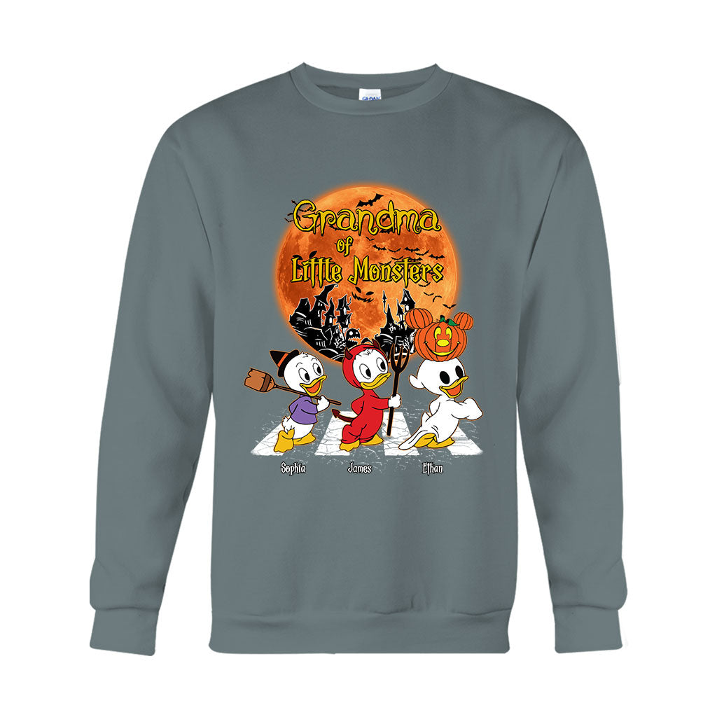 Personalized Grandma Of Little Monsters T-shirt & Hoodie for Halloween Gift