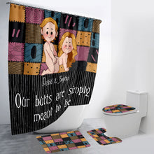 Load image into Gallery viewer, Personalized Nightmare Bathroom Curtain &amp; Mats Set for Couples
