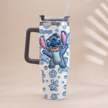Load image into Gallery viewer, Personalized Ohana Tumbler with Handle Custom Design Gift

