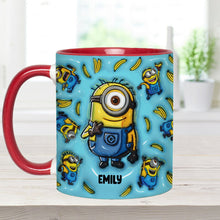 Load image into Gallery viewer, Personalized Minion Mug Custom Name Gift Idea for Kids
