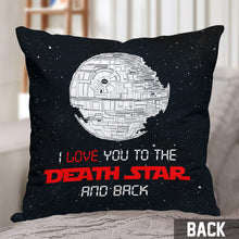Load image into Gallery viewer, Personalized Star Wars Throw Pillow Custom Names Gift for Couples
