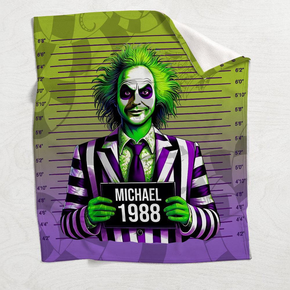 Funny Personalized Blanket with Mugshot Design for All Occasions