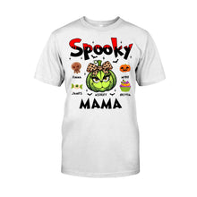 Load image into Gallery viewer, Personalized Spooky Mama T-shirt &amp; Hoodie for Halloween Gift
