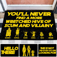 Load image into Gallery viewer, Personalized Wretched Hive Doormat Custom Name Gift
