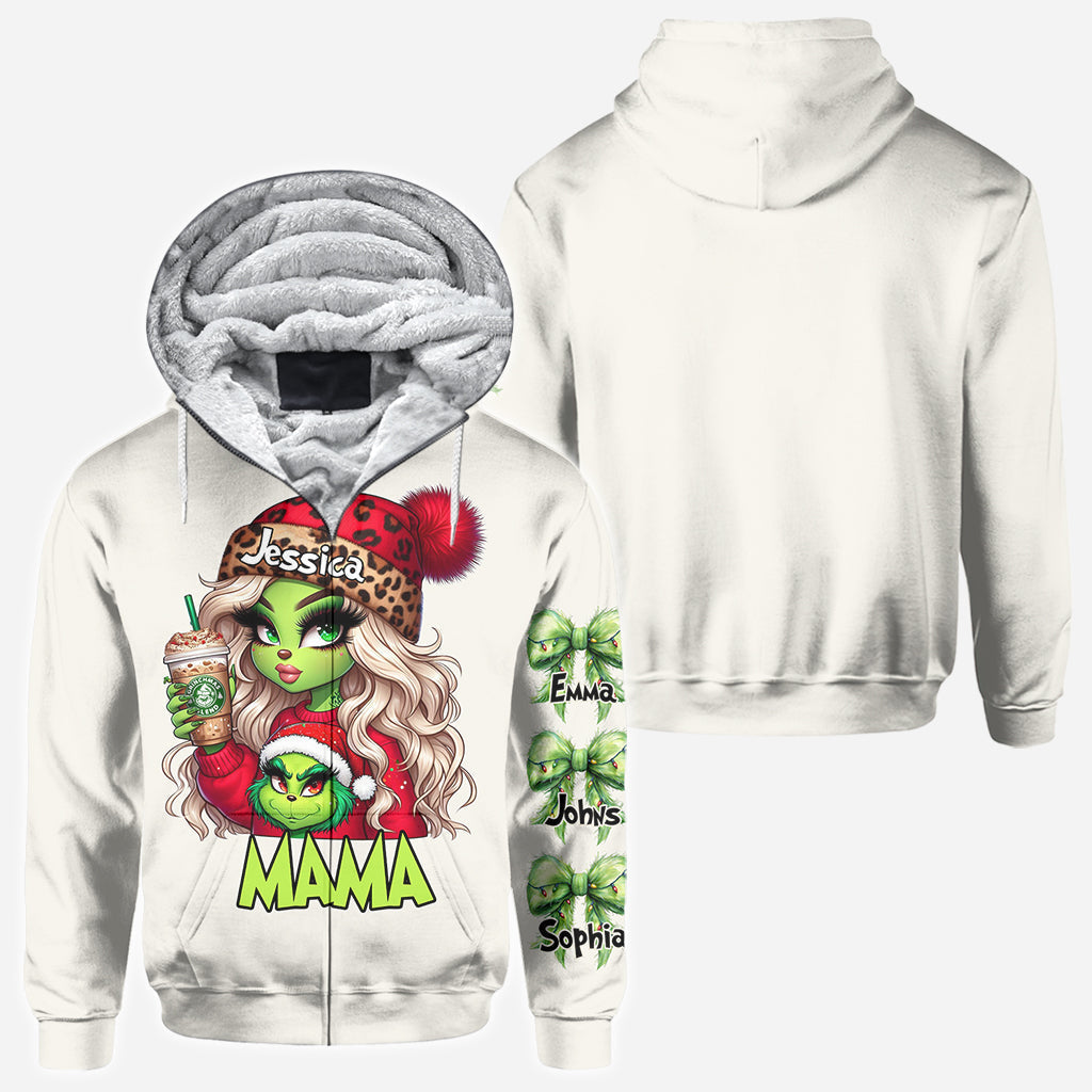 Personalized Grinchy Christmas All Over Shirt Gift for Mom