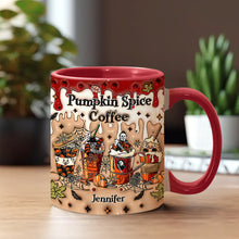 Load image into Gallery viewer, Personalized Pumpkin Spice Latte Accent Mug Custom Name Gift
