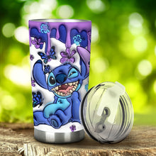 Load image into Gallery viewer, Personalized Purple Ohana Tumbler Custom Name Gift for Her
