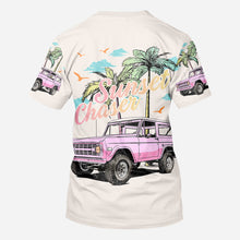 Load image into Gallery viewer, Personalized Sunset Chaser All Over Shirt with Custom Name for Beach Lovers
