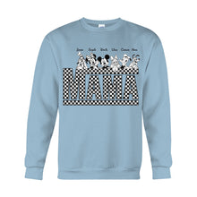 Load image into Gallery viewer, Personalized Vintage Checkered Mouse T-Shirt &amp; Hoodie for Mom and Dad
