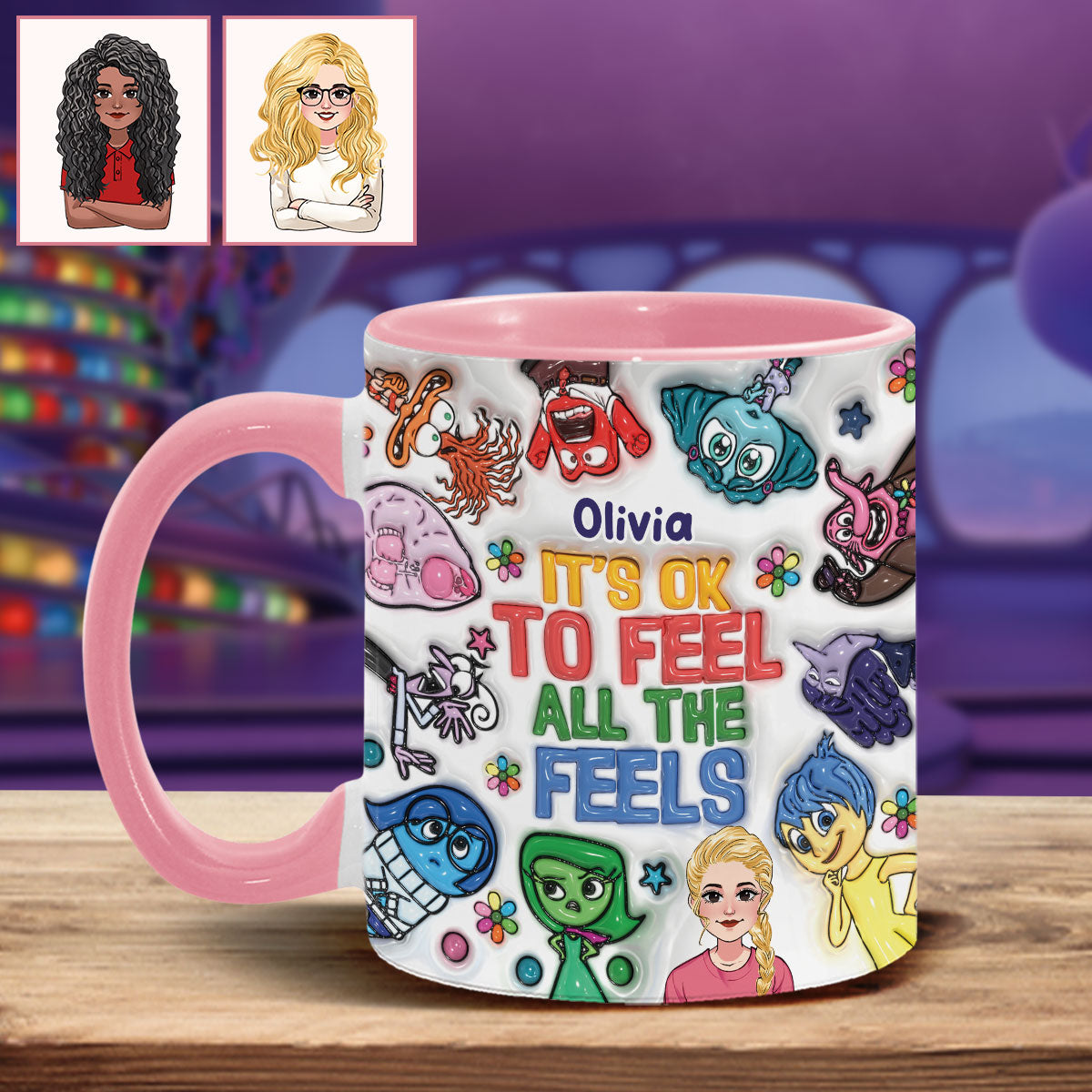 Personalized Cute Accent Mug Gift for Birthdays & Graduations