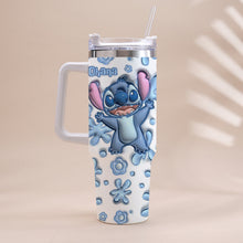 Load image into Gallery viewer, Personalized Ohana Tumbler with Handle Custom Design Gift
