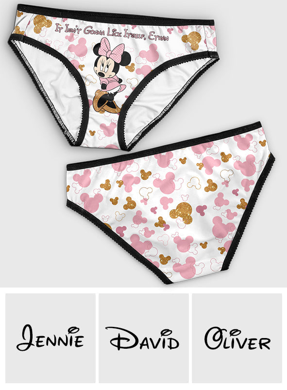 Personalized Women's Briefs with Lace Border and Design