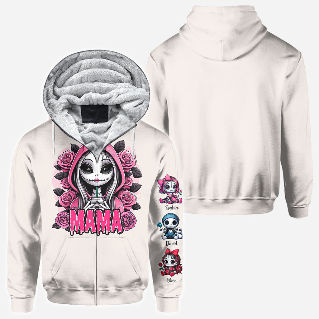 Personalized Mama of Nightmares All Over Shirt for Mom | Halloween Gift