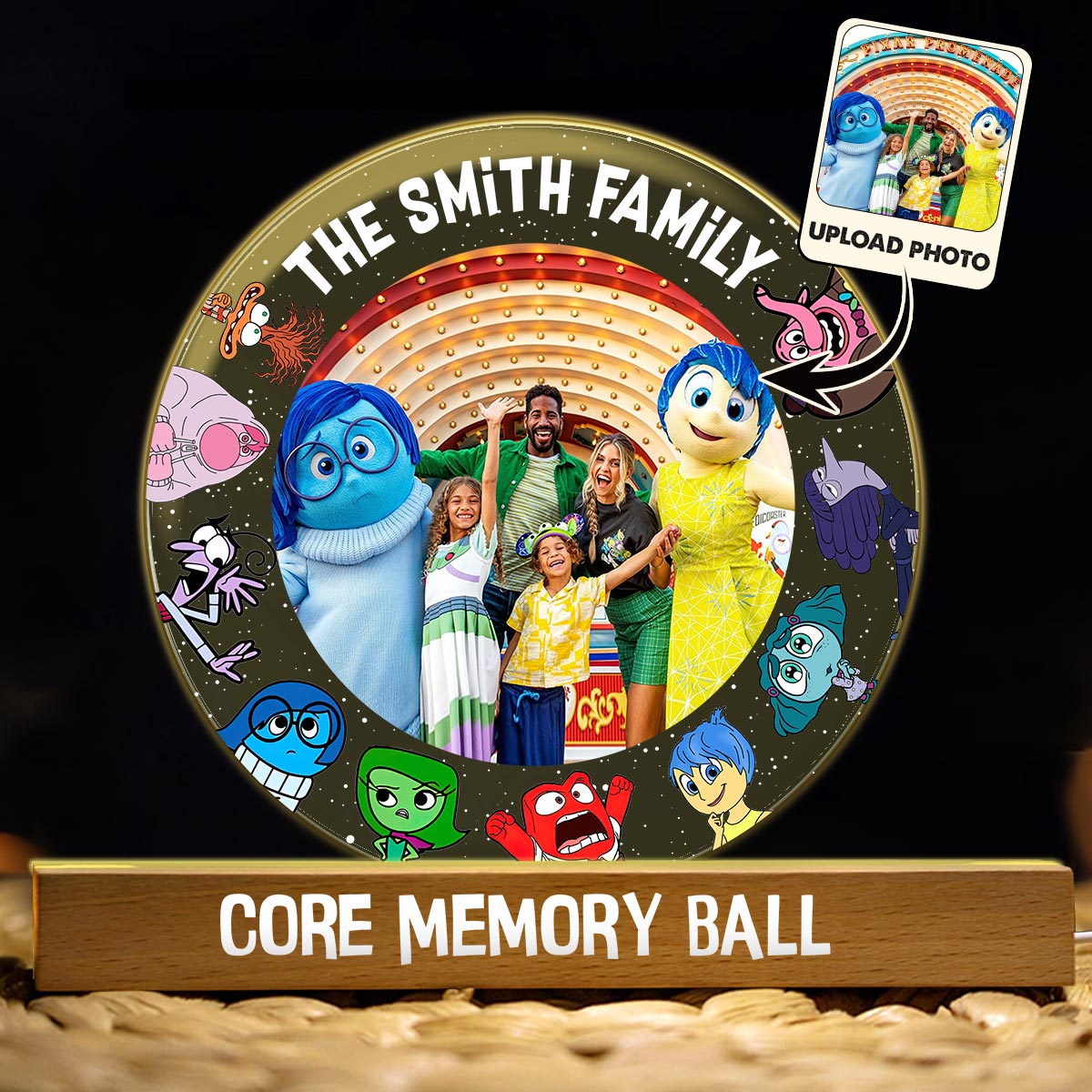 Personalized LED Night Light Custom Photo Gift for Family