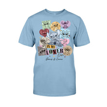 Load image into Gallery viewer, Personalized Couple T-shirt &amp; Hoodie with Custom Names Gift for Her &amp; Him
