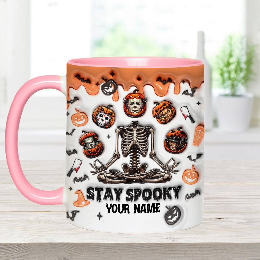 Personalized Stay Spooky Accent Mug Custom Name Gift