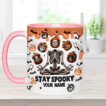 Load image into Gallery viewer, Personalized Stay Spooky Accent Mug Custom Name Gift
