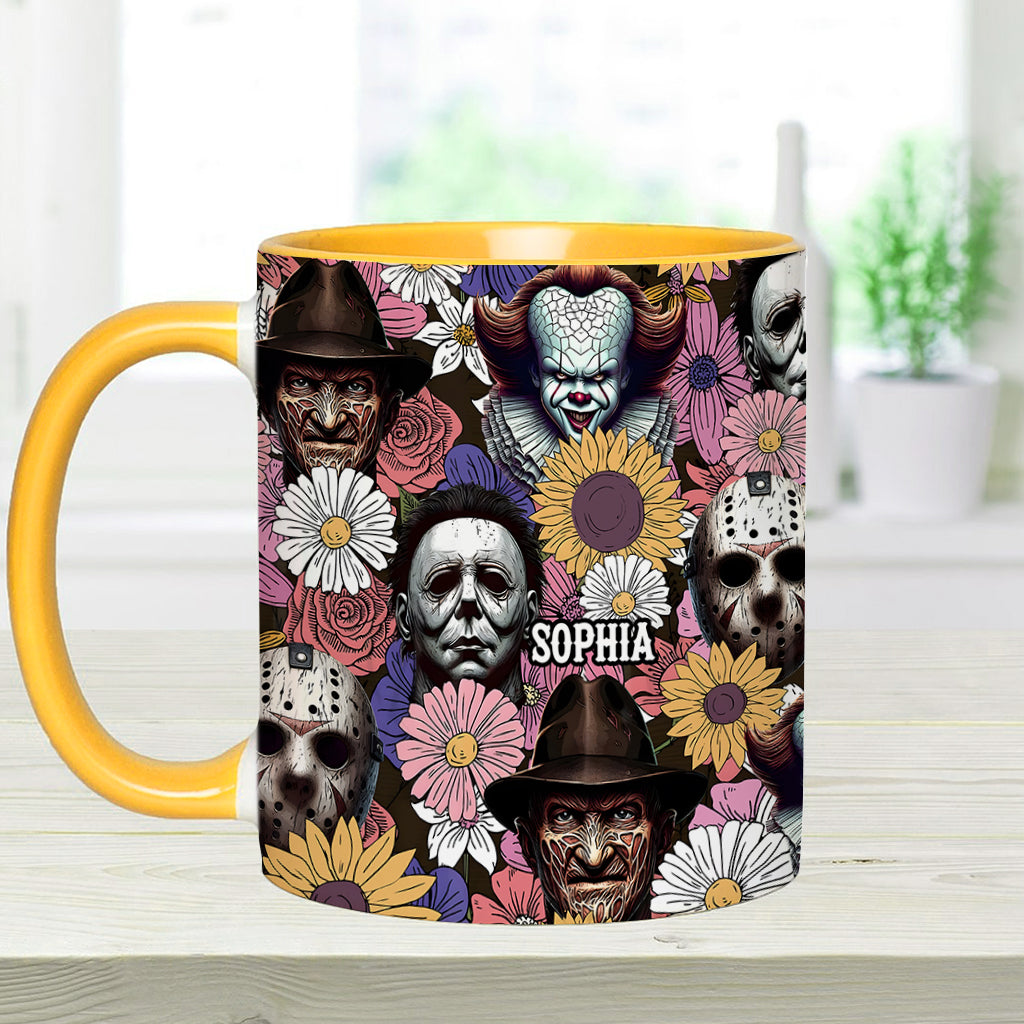 Personalized Horror Accent Mug with Custom Name for Fans