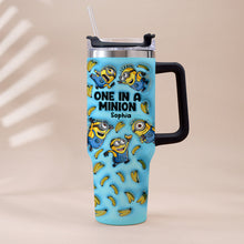 Load image into Gallery viewer, Personalized Minion Tumbler with Handle - Custom Name Gift
