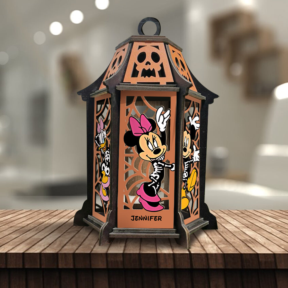 Personalized Laser Cut Halloween Lantern with Custom Name