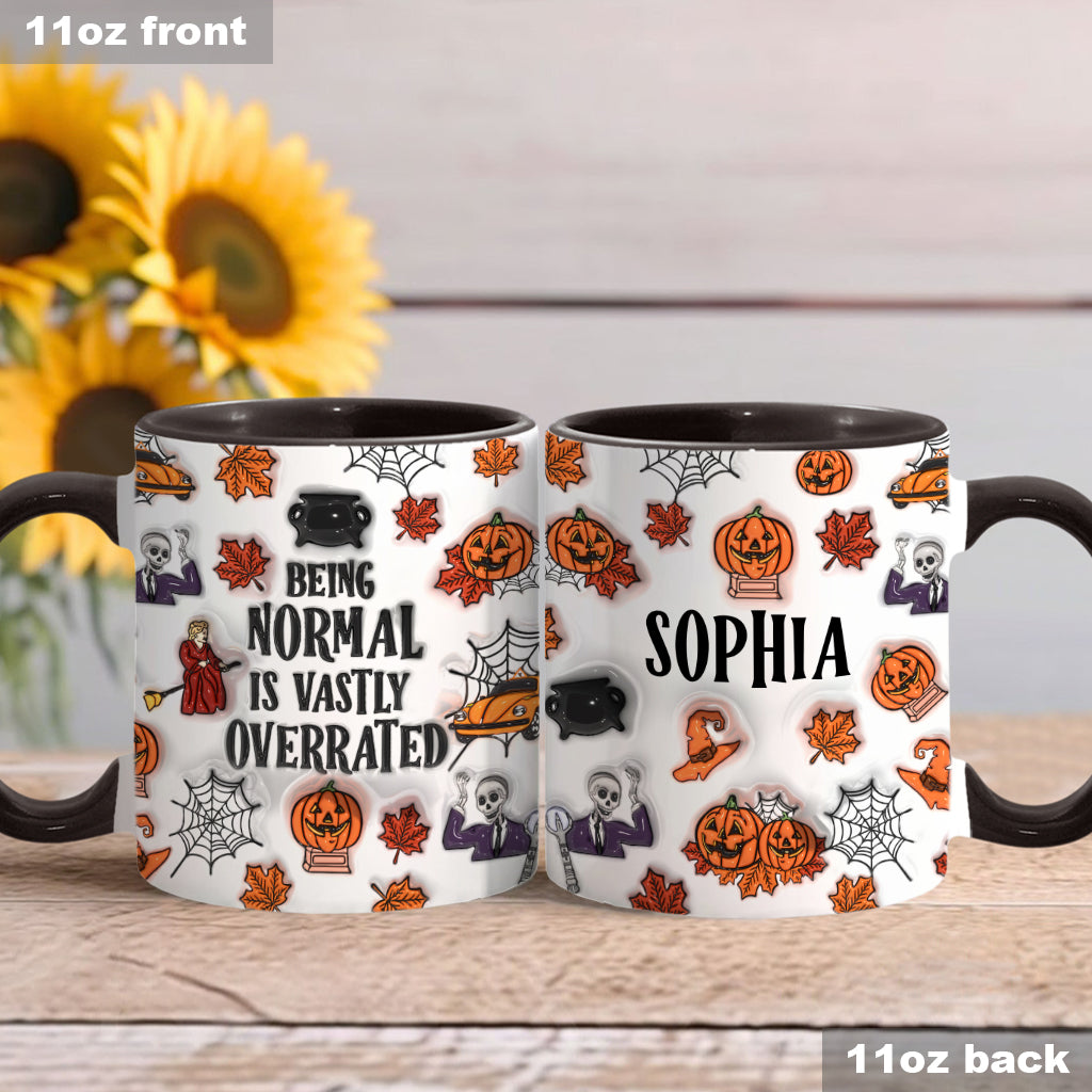 Personalized Halloween Accent Mug Custom Name Gift Idea