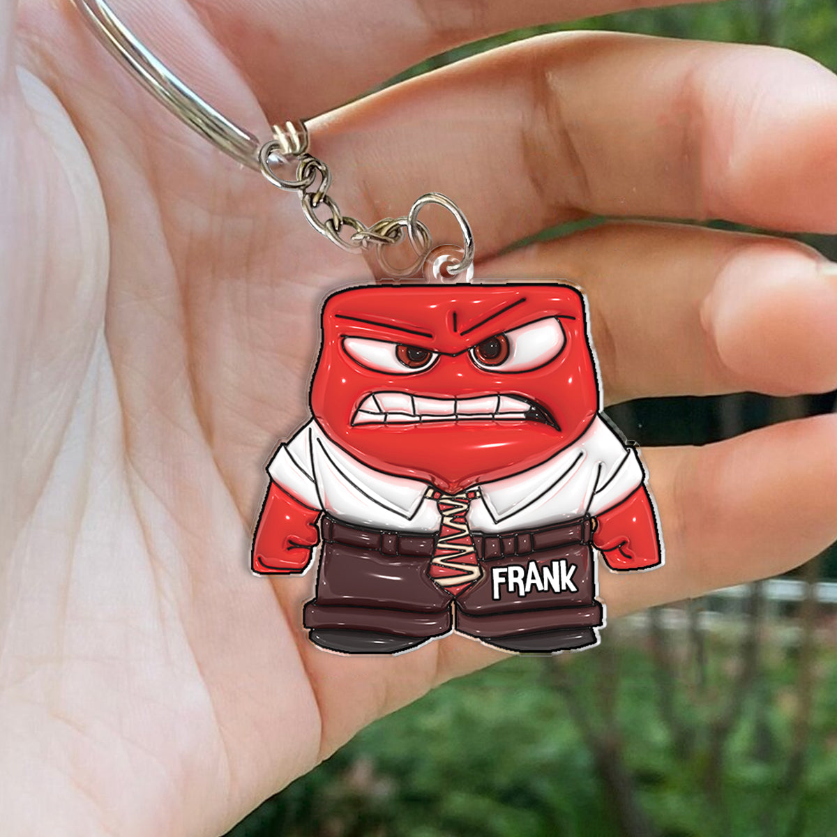 Personalized Anger Keychain Custom Name Gift for Graduation