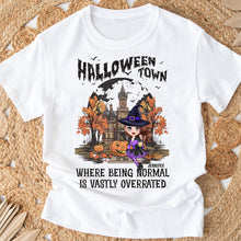 Load image into Gallery viewer, Personalized Halloween Town T-shirt &amp; Hoodie for Kids &amp; Adults
